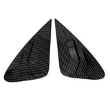 Fit for Hyundai Elantra 2007-2010 Car Rear Window Louver Shutter Cover Side Vent Trim Sticker Scoop Exterior Accessories(Carbon Look)