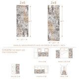 2x6 Washable Runner Rug,Non-Slip Hallway Runner Rug for Kitchen