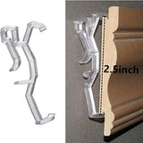 Valance Clips 10pcs 2.5inch Clear Plastic Hidden Retainer Holder Clip for Window Blind Valance,Horizontal Faux & Wood Blinds Parts