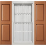 12"W x 47"H Mid-America Vinyl, Standard Size Williamsburg Double Panel Shutters, w/Installation Shutter-Lok's & Matching Screws (Per Pair), 471 - Treated Cedar