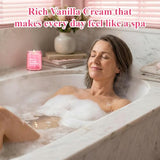 50th Birthday Candle Gifts for Women - Fifty & Fabulous! Creamy Vanilla & Natural Soy Wax Candle, Pink Jar Funny Gifts for Daughter, Sister, Best Friend or Wife Birthday Decorations