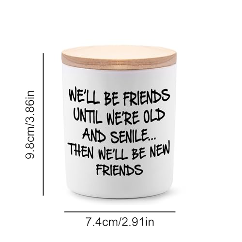 BFJLIFE Best Friend Birthday Gifts for Women Bestie Christmas Mothers Day Friendship Gifts for Women Friends Female Novelty Unique Lavender Scented Soy Candles