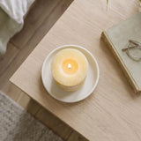 Aroma Naturals Orange and Lemongrass Essential Oil Scented Pillar Candle, Ambiance, 2.75 inch x 5 inch, Yellow