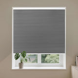Allesin Cordless Blackout Cellular Shades, Honeycomb Blinds for Windows, Thermal Insulated & Noise Dampening, Room Darkening Window Coverings for Bedroom & Nursery, Gray, 36" W x 64" H