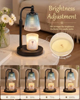 Candle Warmer Lamp with Timer,Birthday Gifts for Women  Home Decor Blue