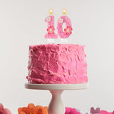 Pink Flower Birthday Candle,Number Birthday Candles for Cake, Ideal Birthday Parties Cake Decor, Wedding Anniversary and Other Celebrations (Number 1, Pink)