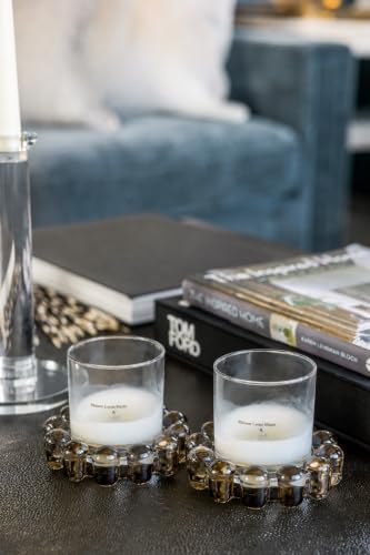 Home Collection Original Smoky Small Bubble Candle Dish 2-Pack