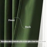 StangH Green Velvet Curtains 84 Inch Length, Luxury Vintage Emerald Drapes for Bedroom, Dark Green Room Darkening Window Treatment for Living Room with Back Tab & Hook Belt, W52 x L84, 2 Panels