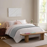 UGG Coco Queen Bed Blanket, Fleece Blanket, 90" x 92", Grey (Seal Gray)