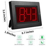 KWANWA Large Digital Alarm Clock, 3" LED Display Battery Operated, Dimmable Auto Night Mode, Easy to Read for Seniors Visually Impaired, Cordless Wall Clock or Table Clock for Bedroom Kitchen Office