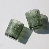 Woho 24pcs Green Votive Candle Holder, Tealight Candle Holder for Christmas