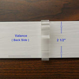 Cutelec Valance Clips 10pcs 2-1/2'' Window Blinds Hidden Clip Clear Plastic for Horizontal Blinds Valance Retainer Holder