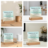 Christian Religious Gifts for Friends Coworkers, Footprints in the Sand Office Acrylic Desk Decor, Motivational Gifts for Women Men Besties