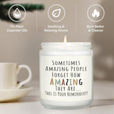Craftique Gifts for Women, Birthday Gifts for Women- You're Amazing Candle- Friendship/Thank You/Inspirational Gift for Woman Her Friend Teacher Mom Girlfriend Sister Bestie Lavender