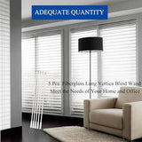 JUYO VONSAN Curtain Pull Wand Blinds 5pcs 12 inch Wand Fiberglass Vertical Blinds Replacement Parts Blind Tilt Wand (5, 12 Inch in Length)