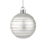 Sattiyrch Christmas Ball Ornaments 30ct, 60mm/2.36" Shatterproof Plastic Decorative Xmas Balls Ornaments Set (Blue and Silver)