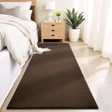 Vasofe Brown Hallway Runner Rug, 2x6 Feet Non Slip Runners, Memory Foam Rug