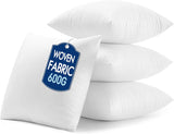 MIULEE 20x20 Inch Pillow Inserts Pack of 4 - Textured Woven Fabric Cover