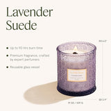 LA JOLIE MUSE Lavender Suede Scented Candles For Home,19 oz Natural Soy Wax