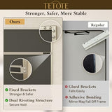 TETOTE Brushed Nickel Bathroom Mirror 24" x 30" Rectangle Beveled Frame Bathroom Vanity Mirror for Over Sink Brushed Nickel, Tempered Glass, Stronger Frame, Modern Farmhouse Bedroom, Entryway