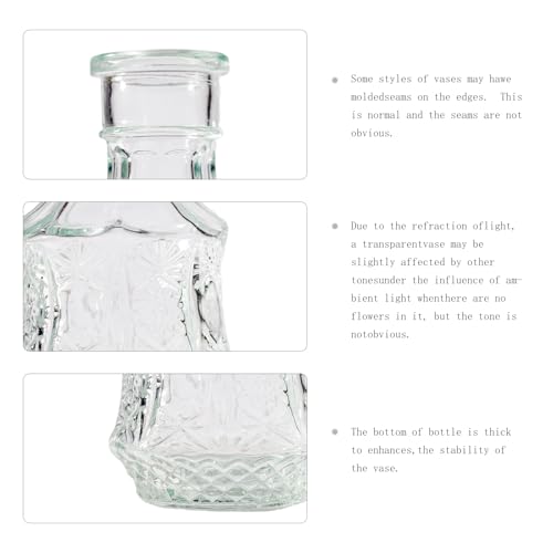 80 Pcs Bud Vase Set, Vases for Centerpieces, Cute Glass Bud Vases in Bulk, Small Vases for Flowers, Clear Vase Set for Wedding Decorations, Home Table Flower Décor