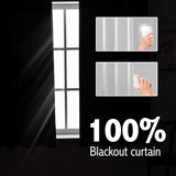 Anytime 100% Blackout Curtain 2 Panels Set,Thermal Insulated Window Drapes for Bedroom,Full Shading Panels (Greyish White,37W x 63L)