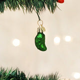 Old World Christmas Miniature Gurken Glass Blown Ornament for Christmas Tree, Handcrafted Holiday Decoration, Mini Collection
