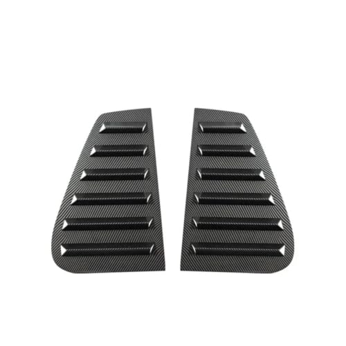 Car Rear Window Side Vent Shutter Louver Cover Trim Exterior Accessories Body Kits Fit for VW Golf 4 MK4 1997-2006(Carbon Look)