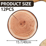 12Pcs Kids Carpet Circle Seats for Classroom Log Style 16Inch 3D Digital Print Stump Round Floor Cushion Non Slip Soft Educational Classroom Rug Forest Classroom Decor for School Home Couch