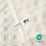 Cozy Bliss Ultrasoft Waffle Throw Blanket, Fluffy Cute Plush Blanket for Couch, Bed, Modern Home Accent, Portable for Picnic or Outdoor, Ivory, 50"x60"