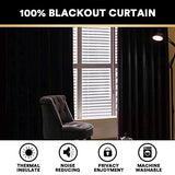 PrinceDeco Natural Linen Curtains 100% Blackout Linen Curtains for Bedroom Full Blackout Curtains 84 Inches Long Living Room Thermal Insulated Light Blocking Curtain Drapes White Backing, 2 Panels