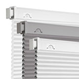 Grandekor No Tools No Drill Cordless Cellular Shades,34" W x 64" H,Blackout Honeycomb Blinds for Indoor Windows,UV Protection Privacy No Drill Blinds for Home,Door,White