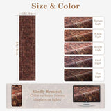 Washable Hallway Runner Rug 2'x8', Vintage Medallion, Dark Red