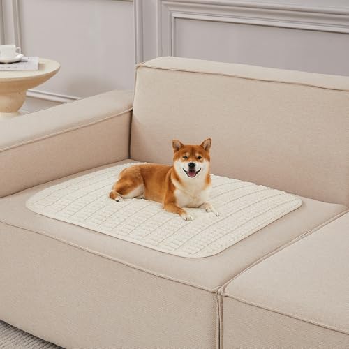 Sofa Armrest Cover Couch Arm Cover Arm Covers for Chair, Anti-Slip Couch Arm Protectors Sofa Arm Rest Covers (Cream White, 18x22x2pcs)