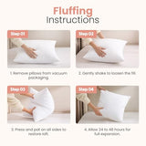 Utopia Bedding 18x18 Pillow Inserts, Set of 2, White – Indoor Decorative Throw Pillows for Bed, Sofa & Couch – Soft, Supportive & Fluffy Cushion Inserts