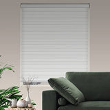 Zebra Roller Shades, Dual Layer Roll Up Blind for Living Room, Semi Sheer Shades Window Privacy Light Control for Day and Night, (Maximum Height 72inch, White Color, Width 34 inch)