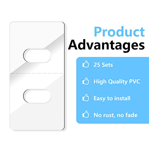 25 Sets Clear Vertical Blind Repair Tabs Replacement - Vertical Blinds tabs/Blind Fixers for Blinds Easy Fix for Damaged Slats & Parts | Restore Your Blinds Instantly!