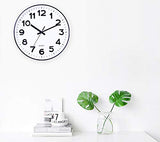 Foraineam 2 Pieces 12-Inch Wall Clock Silent Non Ticking Battery Operated Decorative Quartz Clock for Home Office School
