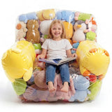 NTYNTY Clear Stuffed Animal Storage Chair for Kids & Adults