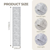 2x12 Runner Rug Non Slip,Washable Hallway Runner Rug,Grey