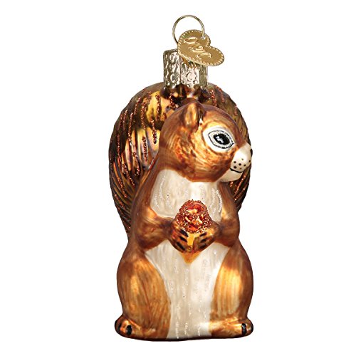 Old World Christmas Squirrel Wildlife Animals Glass Blown Ornaments for Christmas Tree