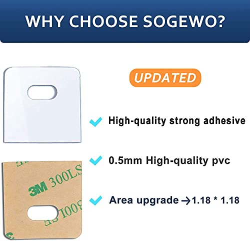 SOGEWO (16 Set/32 Pieces) Clear Vertical Blind Repair Tabs, Vertical Blinds tabs/Blind Fixers for Vertical Blinds Replacement Slats & Parts