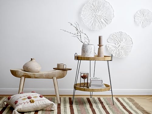 Creative Co-Op Handmade White Coral Shaped Paper & Metal Wall Décor (Set of 3 Sizes)