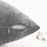 CaliTime Decorative Couch Throw Pillow Covers 20 X 20 Inches Medium Grey