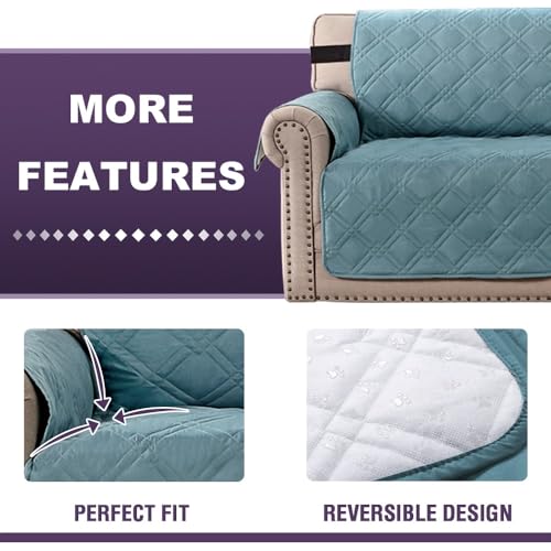Sofa Futon-Slipcovers, Non Slip Sofa Slipcovers Washable Sofa Protector with Elastic(NavyBlue,4 Seater)