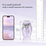 Small Urns for Human Ashes Keepsake 2.85 Inches Memorial Mini Cremation Urn for Women Men Alumin – detail view