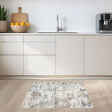 2x3 Small Area Rug Washable Entryway Rugs Abstract Carpet