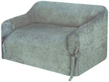 Micro Suede Love Seat Slip Cover Grey