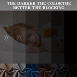 IGEMAEVE Black 100% Blackout Curtains 84 Inch Length 2 Panels Set, Black Out Curtains for Bedroom 84 Inch Long, Rod Pocket Energy Saving Room Darkening Drapes for Living Room Dining Room Window
