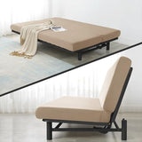 Velvet Armless Futon Cover 3/2 Seater Stretch Sofa Bed Slipcover, All-Inclusive Armless Sofa Covers Slipcovers, Anti-Slip Futon Covers Slipcovers, Futon Cover Stretch Armless Sofa Bed,C